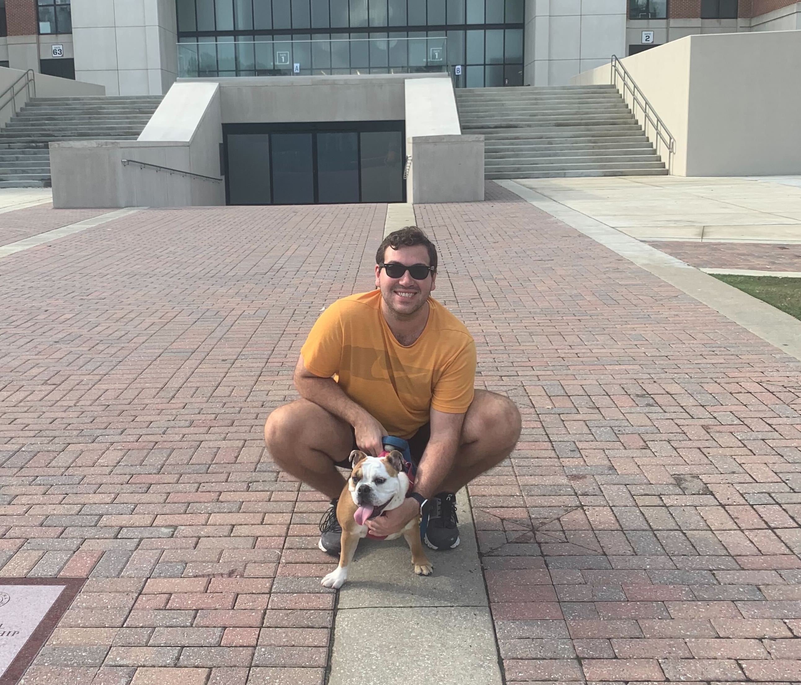 Tyler and his pet dog